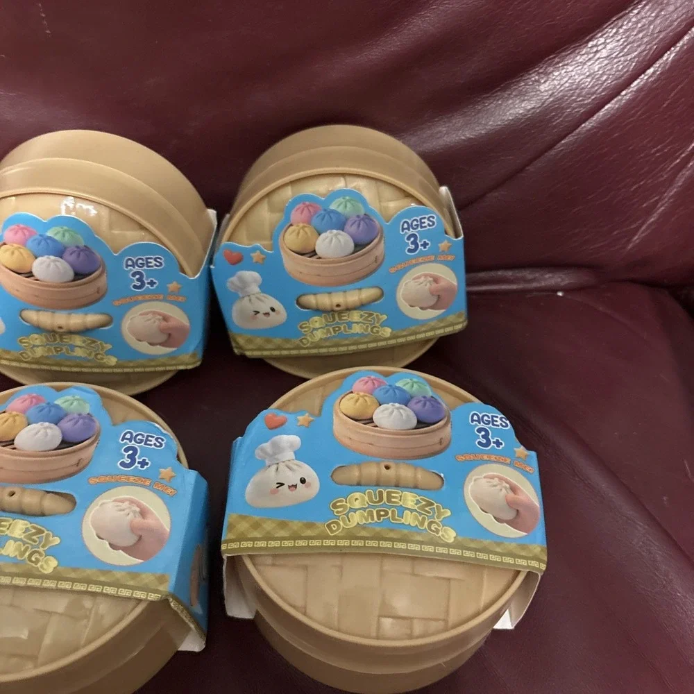 Wholesale Lot 6 PCS Squishy Bun Mystery Dumplings Color Resale Party Present